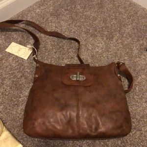 Brown Satchel bag made in Italy